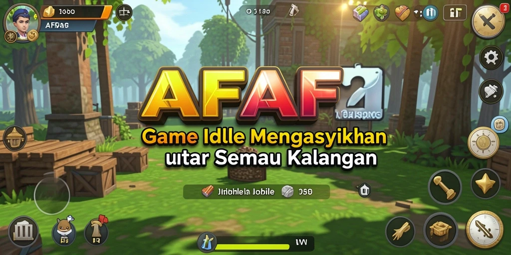 Screenshot AFAF menampilkan gameplay Idle yang mengasyikkan dan menenangkan.