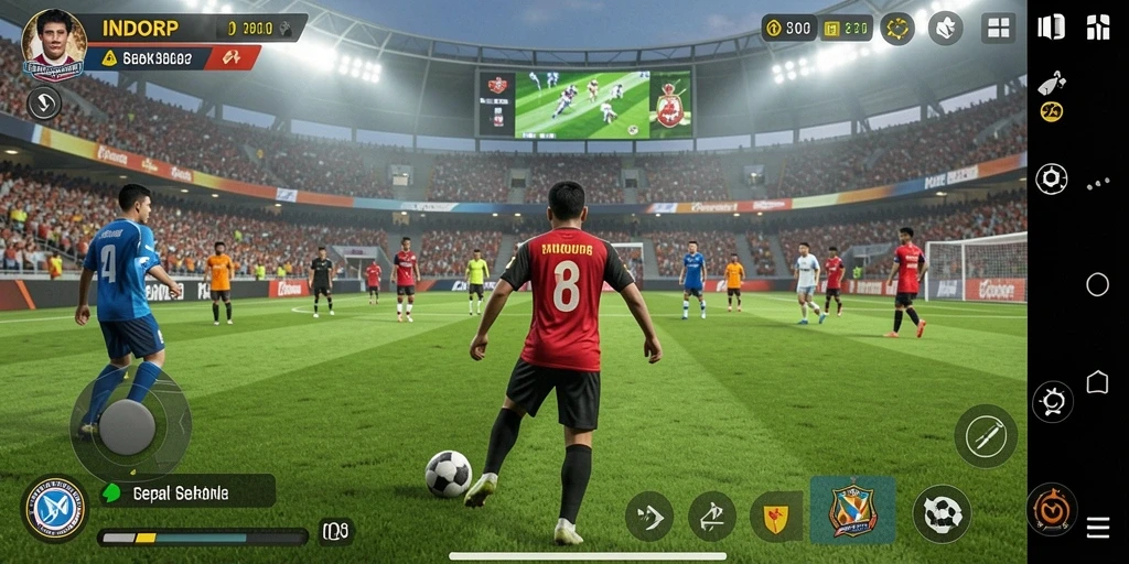 Tampilan gameplay INDORP yang dinamis dan menarik.