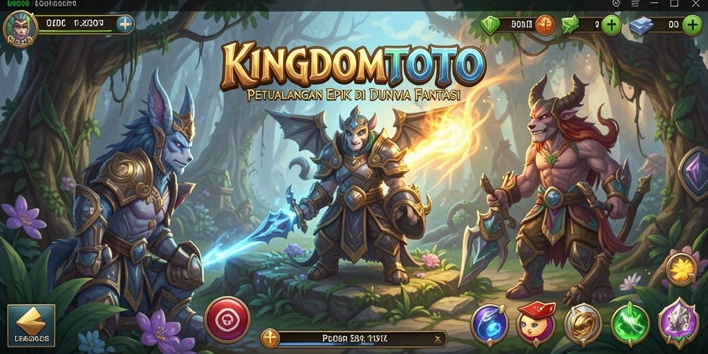 Tampilan gameplay <strong>KINGDOMTOTO</strong> yang menakjubkan dan mendebarkan.