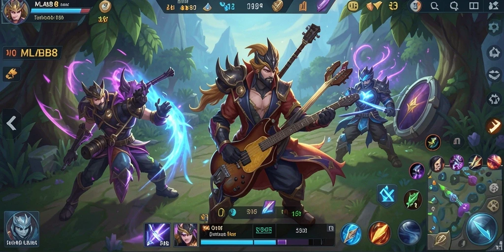 Gameplay seru MLBB8 dengan irama musik yang menarik.