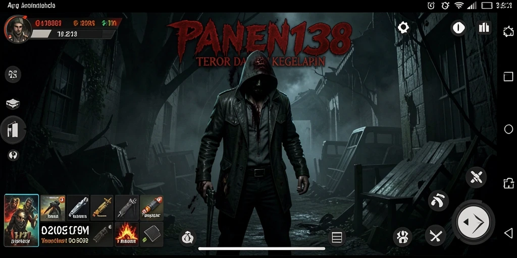 Screenshot gameplay yang menakutkan dari PANEN138.